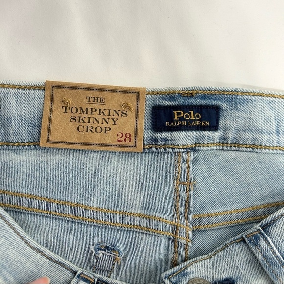 Polo Ralph Lauren The Tompkins Skinny Crop Size 28 - Picture 16 of 16